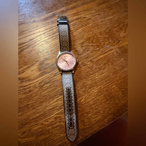 COACH Pink Dial Brown Logo Watch - Picture 11 of 11